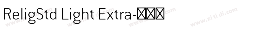 ReligStd Light Extra字体转换